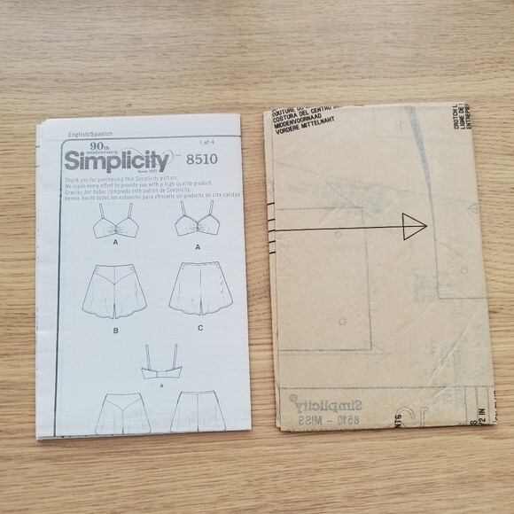 NEW Simplicity Vintage 1930's Lingerie Sewing Pattern - Picture 6 of 6